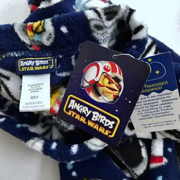 Angry Birds Star Wars NWT Fleece Pajama Bottom Boys 4 - Picture 6 of 7